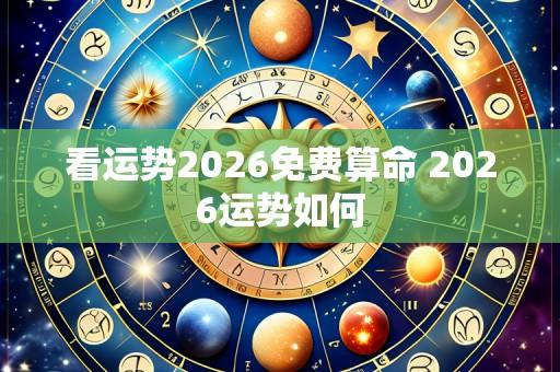 看运势2026免费算命 2026运势如何