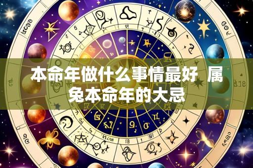 本命年做什么事情最好  属兔本命年的大忌