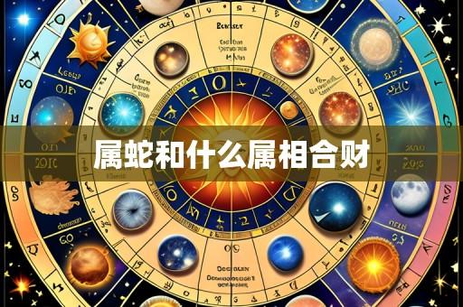 属蛇和什么属相合财