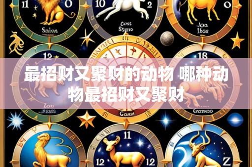 最招财又聚财的动物 哪种动物最招财又聚财