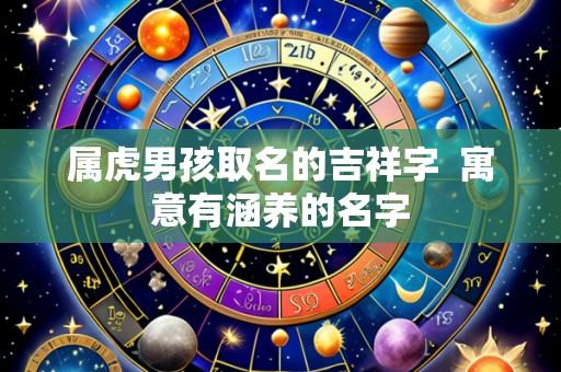 属虎男孩取名的吉祥字 寓意有涵养的名字