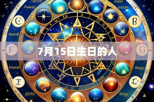 7月15日生日的人