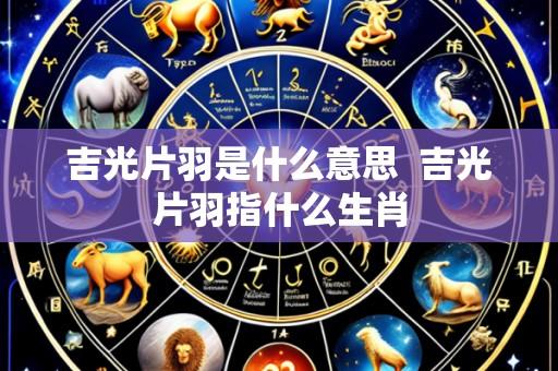 吉光片羽是什么意思 吉光片羽指什么生肖