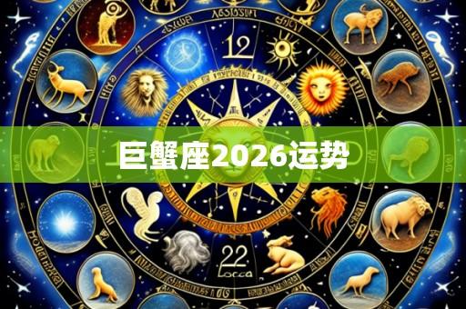 巨蟹座2026运势