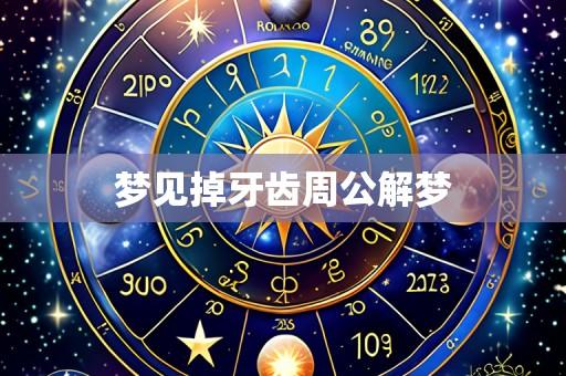 梦见掉牙齿周公解梦