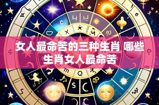 女人最命苦的三种生肖 哪些生肖女人最命苦