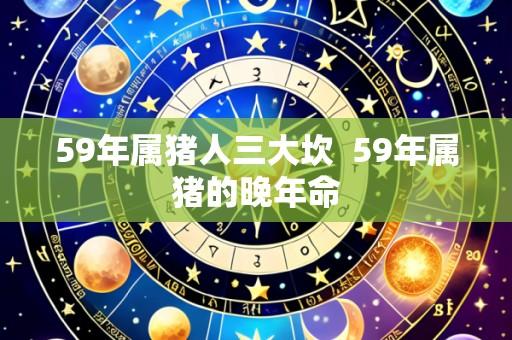59年属猪人三大坎 59年属猪的晚年命