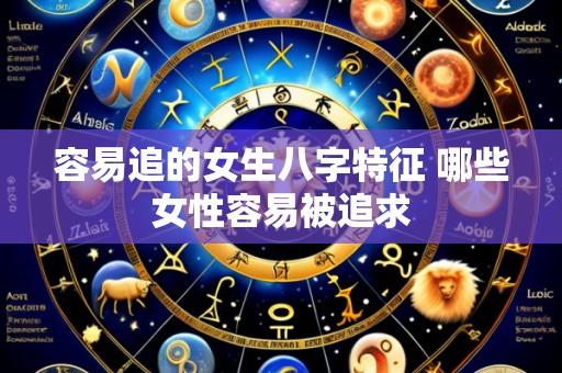 容易追的女生八字特征 哪些女性容易被追求