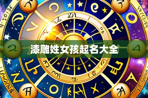 漆雕姓女孩起名大全