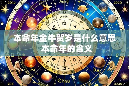 本命年金牛贺岁是什么意思 本命年的含义