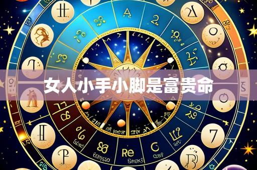 女人小手小脚是富贵命