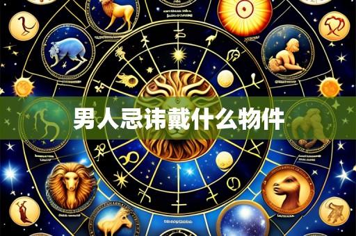 男人忌讳戴什么物件