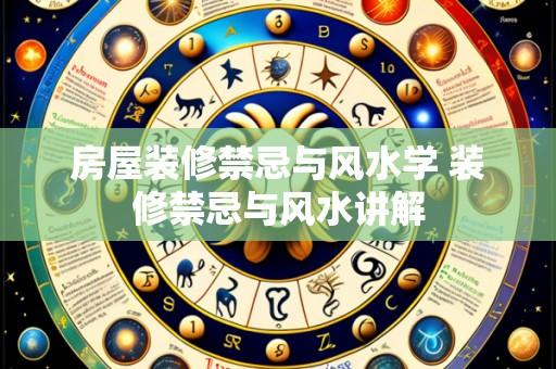 房屋装修禁忌与风水学 装修禁忌与风水讲解