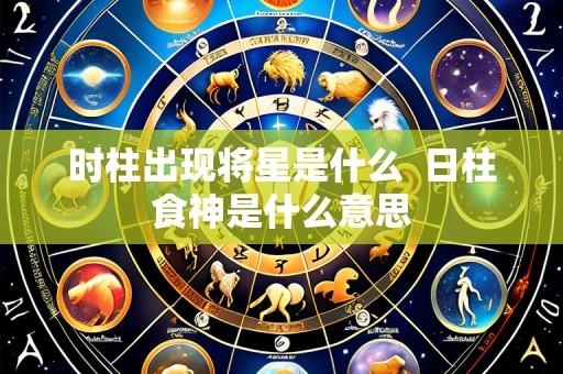 时柱出现将星是什么 日柱食神是什么意思