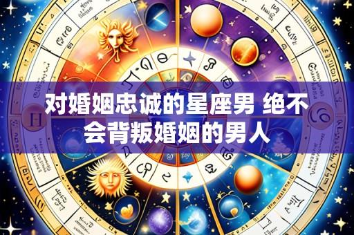 对婚姻忠诚的星座男 绝不会背叛婚姻的男人