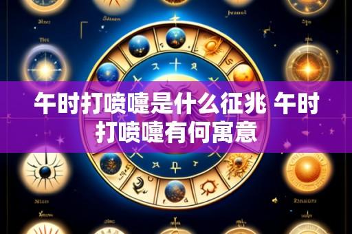 午时打喷嚏是什么征兆 午时打喷嚏有何寓意