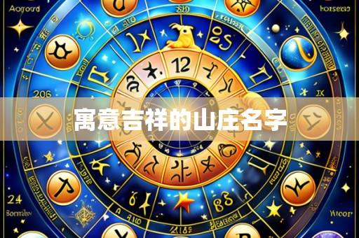 寓意吉祥的山庄名字