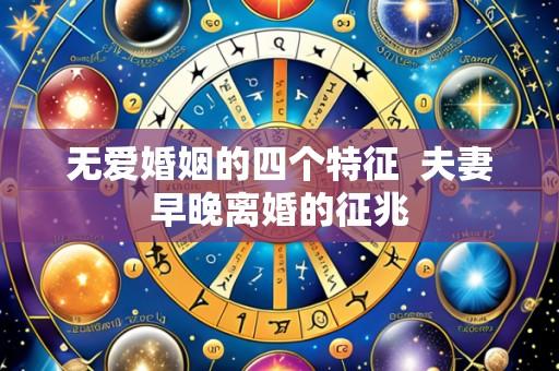 无爱婚姻的四个特征 夫妻早晚离婚的征兆