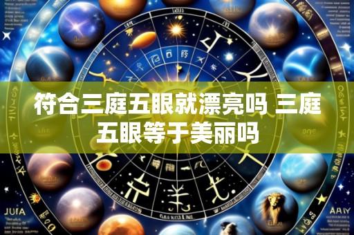 符合三庭五眼就漂亮吗 三庭五眼等于美丽吗