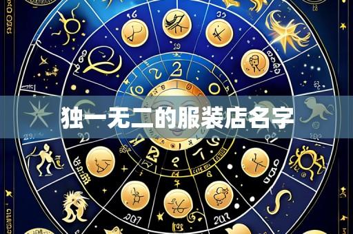 独一无二的服装店名字