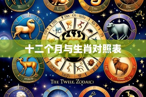 十二个月与生肖对照表