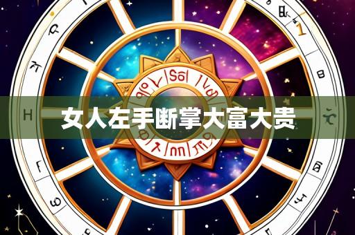 女人左手断掌大富大贵