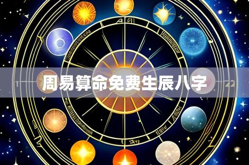 周易算命免费生辰八字