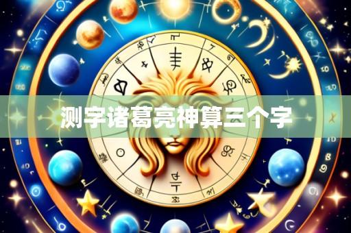测字诸葛亮神算三个字