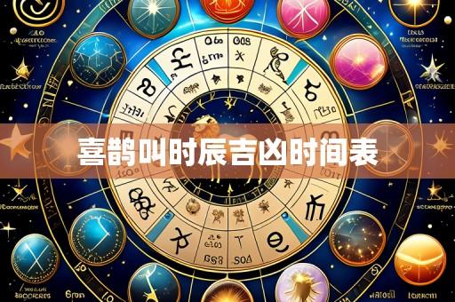 喜鹊叫时辰吉凶时间表
