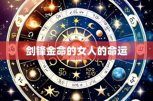剑锋金命的女人的命运