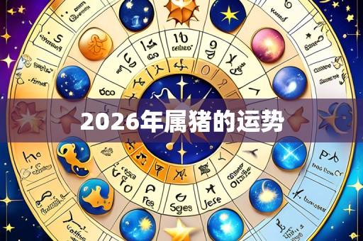 2026年属猪的运势