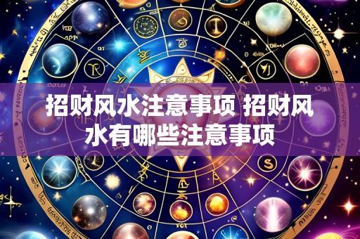 招财风水注意事项 招财风水有哪些注意事项