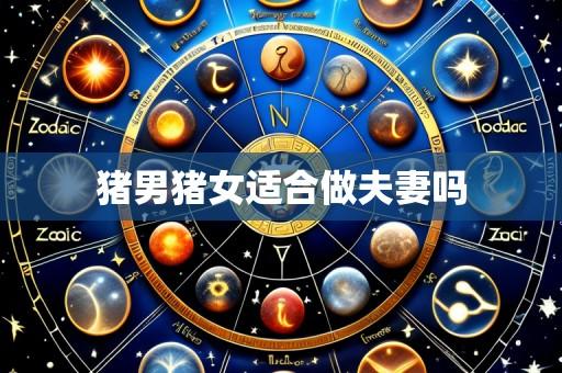 猪男猪女适合做夫妻吗