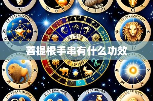 菩提根手串有什么功效