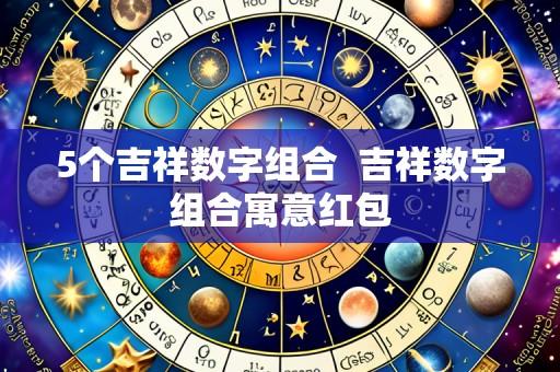 5个吉祥数字组合 吉祥数字组合寓意红包