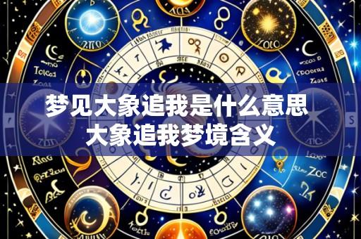 梦见大象追我是什么意思 大象追我梦境含义