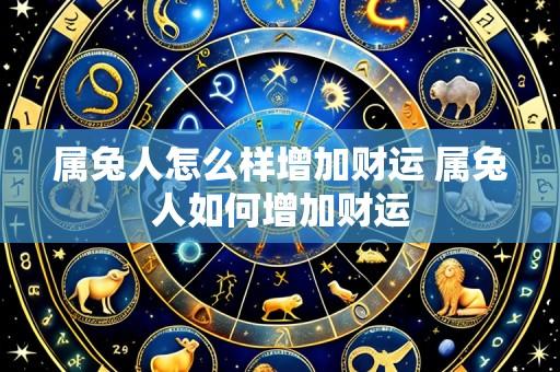 属兔人怎么样增加财运 属兔人如何增加财运