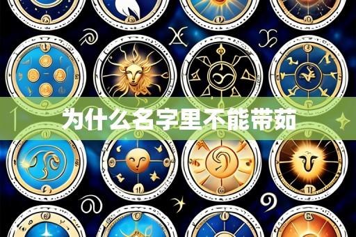 为什么名字里不能带茹