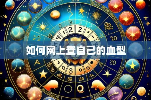 如何网上查自己的血型