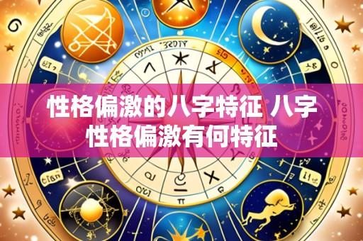 性格偏激的八字特征 八字性格偏激有何特征