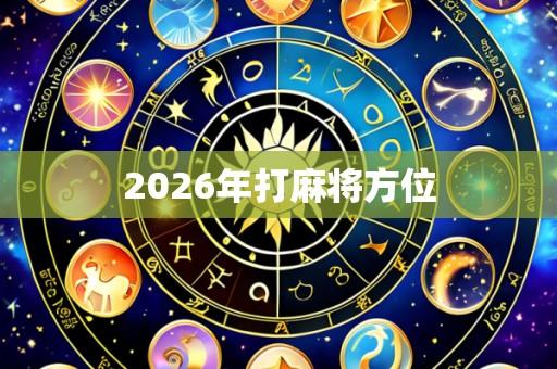 2026年打麻将方位