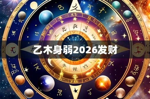 乙木身弱2026发财