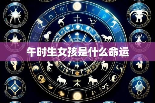 午时生女孩是什么命运