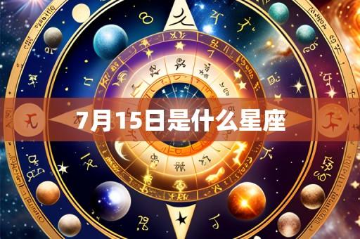 7月15日是什么星座