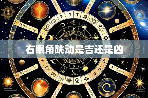 右眼角跳动是吉还是凶