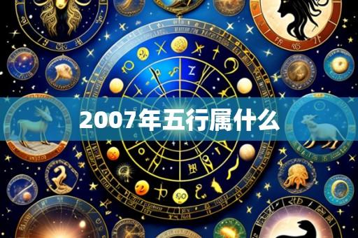 2007年五行属什么