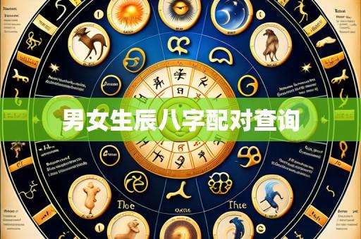 男女生辰八字配对查询