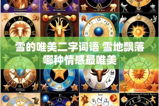 雪的唯美二字词语 雪地飘落哪种情感最唯美