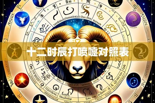 十二时辰打喷嚏对照表