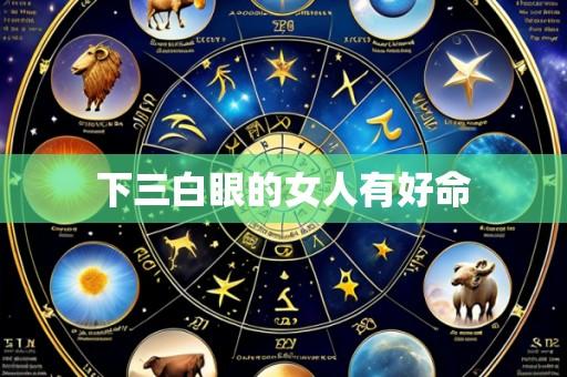 下三白眼的女人有好命
